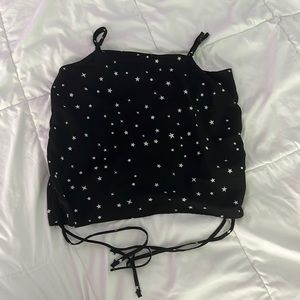 Black Star Cinched Sides Shirt